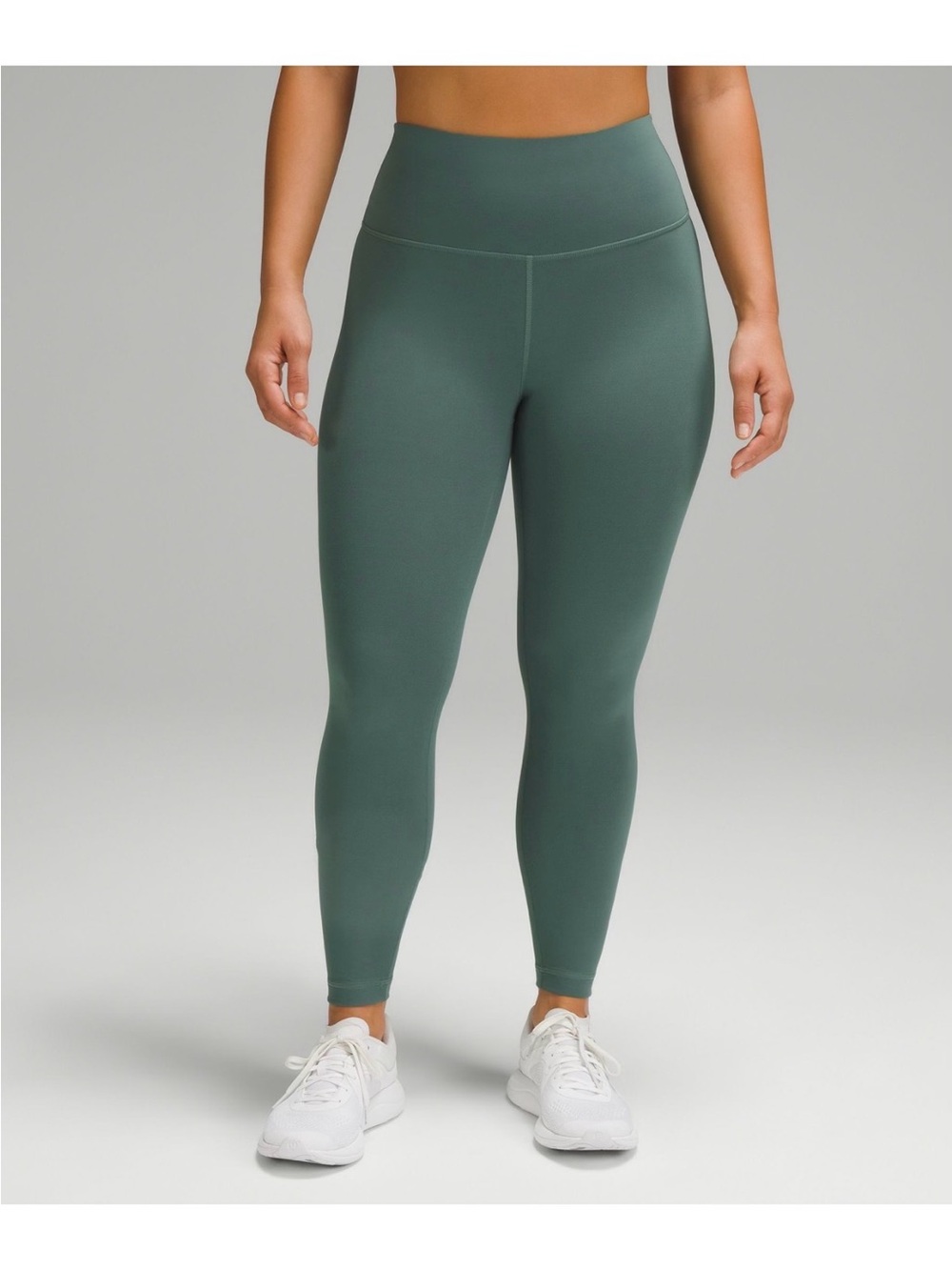 Lululemon Wunder Train Contour Fit High Rise Tight 25” in Medium Green